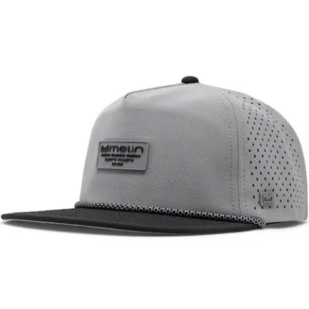 Melin Men’s Gray Snapback Hat with Black Visor